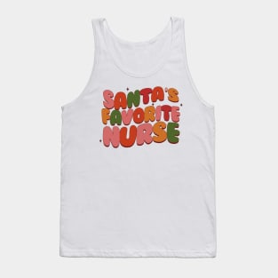 Santa's Favorite Nurse Tank Top